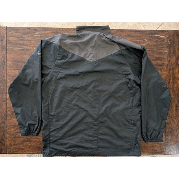 Nike Golf Windbreaker Jacket Men's XL Nike Fit Storm Black Gray - Picture 7 of 11